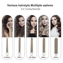 Load image into Gallery viewer, 5-in-1 Hair Curling Kit