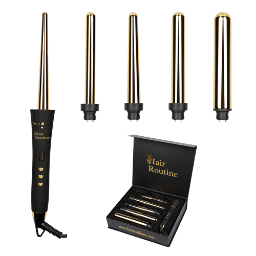 professional interchangeable curling set